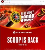 SCOOP play money for CC