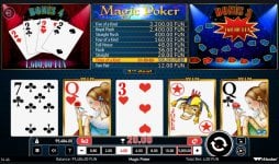 Win any hand with a Joker or Wild card